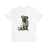 Loving Pug in Watercolor - Short Sleeve Tee White